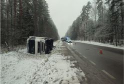 Ciężarówka wpadła do rowu. Kierowca miał prawie 3 promile