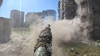 Rosjanie w Pokrowsku. Ukraińcy użyli czołgu Leopard 2 z parunastu metrów