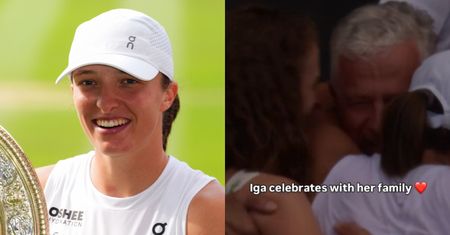 Poruszające chwile na Wimbledonie. Iga Świątek pobiegła do rodziny. Fani: "To się liczy na koniec dnia" (WIDEO)