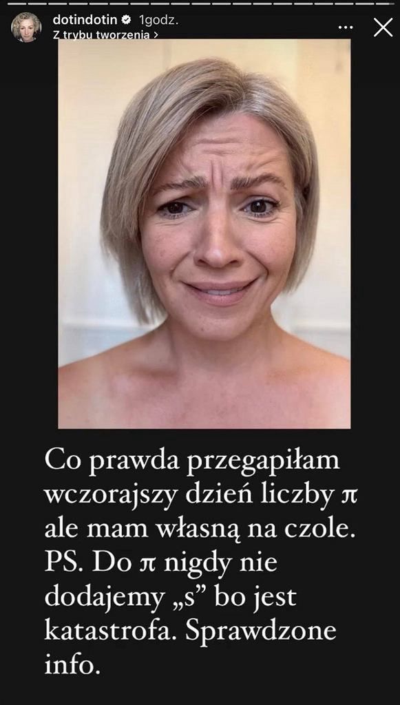 Dorota Szelągowska żartuje w mediach społecznościowych