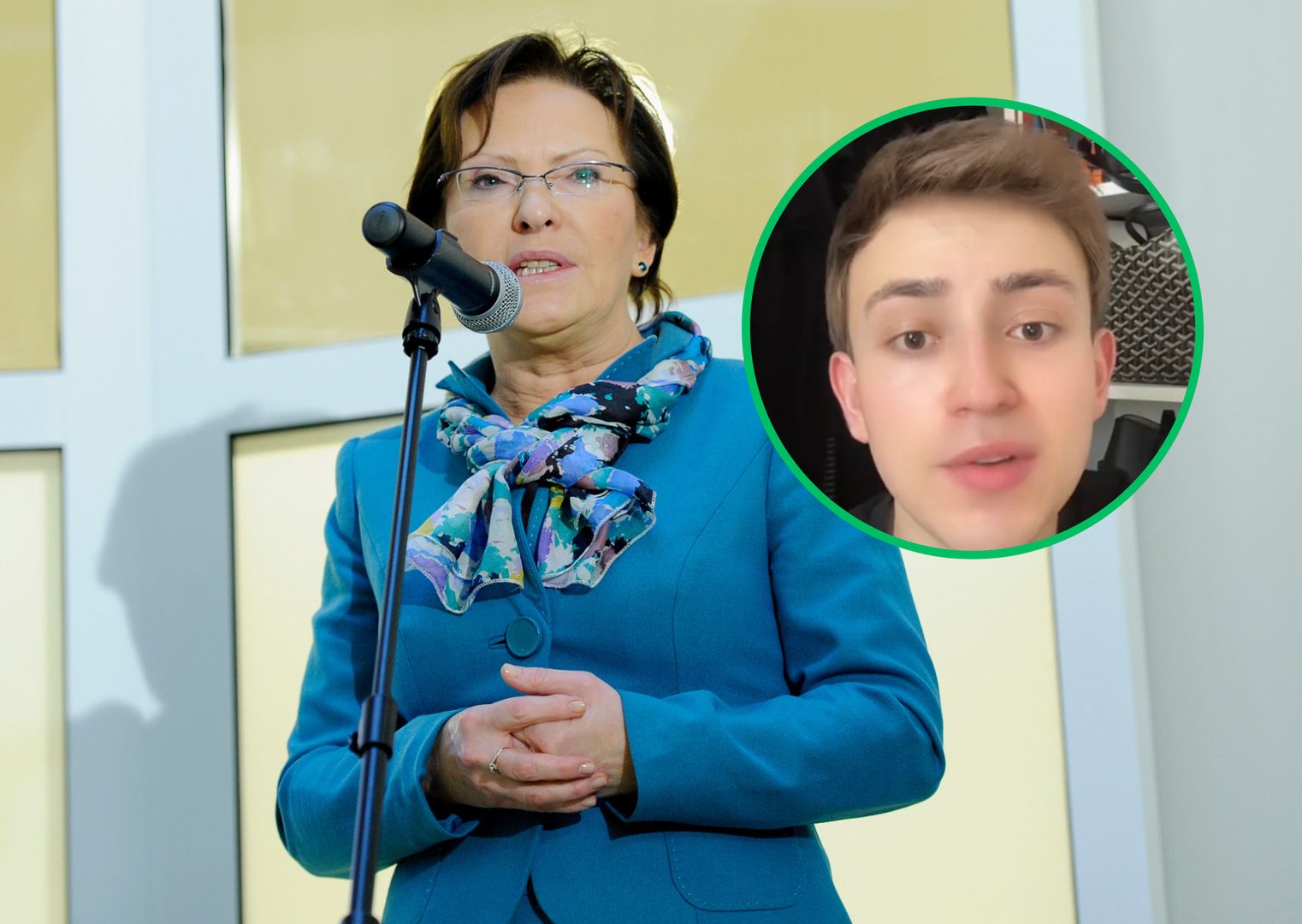 Młody tiktoker nie miał litości dla byłej pani premier