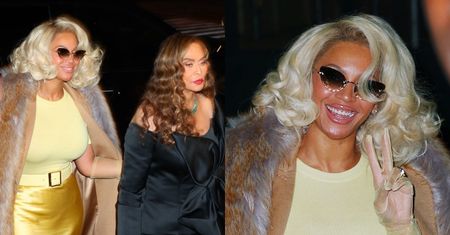 Uśmiechnięta Beyonce w słonecznej stylówce drepcze z mamą na kolację. Nie przejęła się plotkami na swój temat?