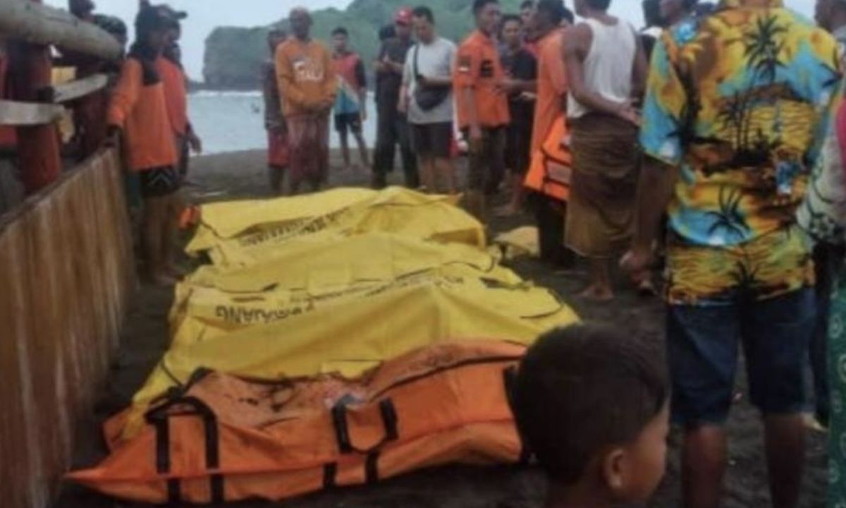 Akcja ratunkowa na plaży Payangan poruszyła lokalną społecznością. Ofiary to mieszkańcy okolic (Policja Sukorambi)