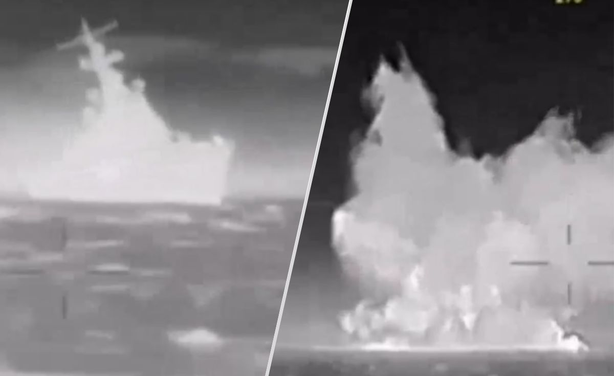Ukraińcy mieli zniszczyć statek rakietowy "Iwanowiec"