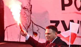 Incydent na Marszu Niepodległości. Policja wnioskuje o ukaranie Mentzena