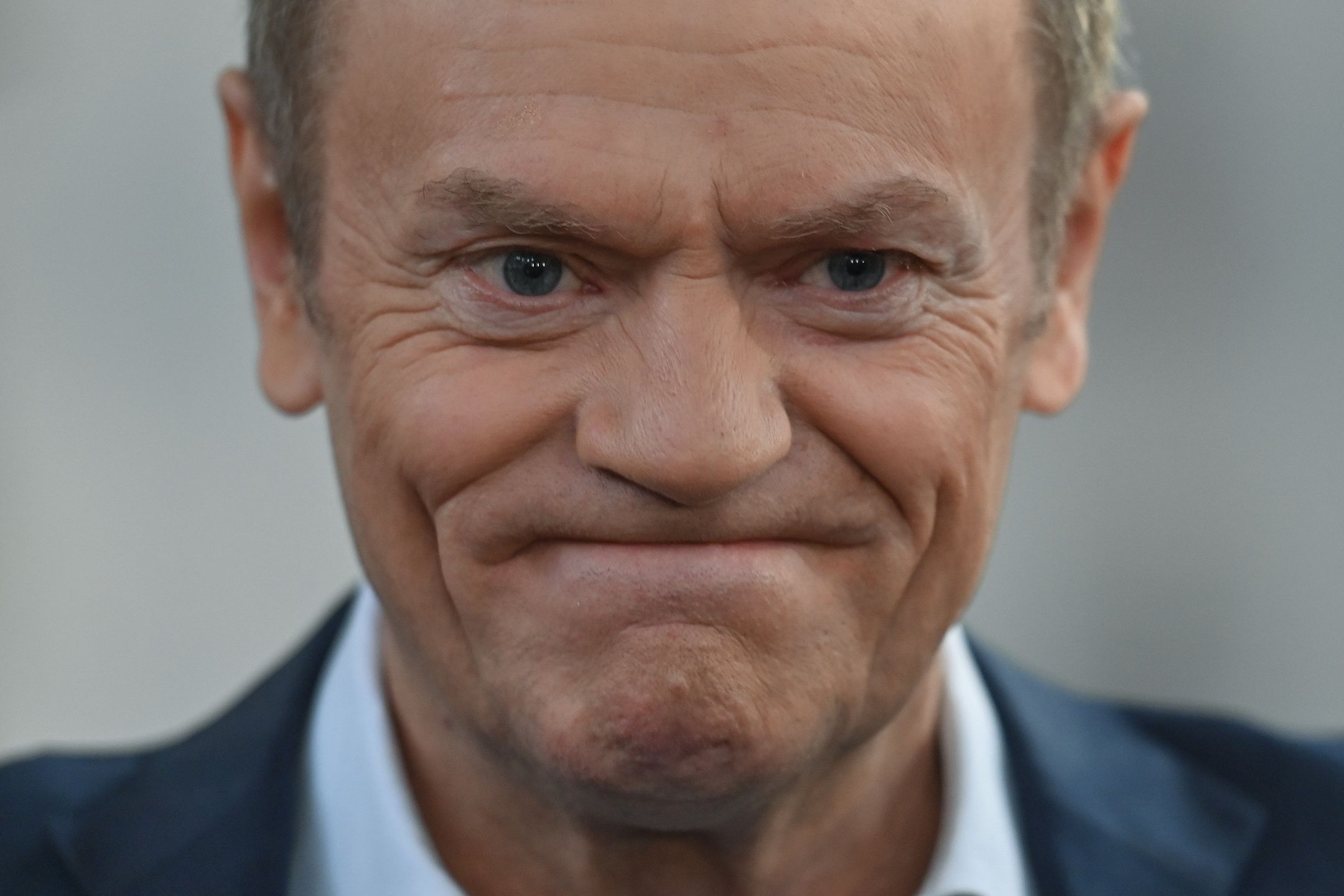 KATOWICE, POLAND - MARCH 26:
Donald Tusk, Chairman of the Civic Platform (PO) opposition party, seen after  his address to the press at the Szyb Gallery in Katowice, on March 26, 2023, in Katowice, Poland.
The leader of Civic Platform concludes his election campaign tour in the Silesia region, meeting with party members and supporters. (Photo by Artur Widak/NurPhoto via Getty Images)