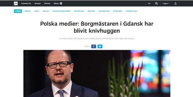 Zagraniczne media o zamachu na Pawła Adamowicza