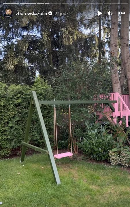Zofia Zborowska pokazała ogród i domek dla córki