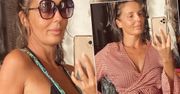 Agnieszka Włodarczyk pokazała niepublikowane zdjęcia z okresu ciąży. Już na początku jej brzuszek był pięknie zaokrąglony
