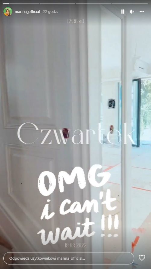 Marina pokazała wnętrza domu