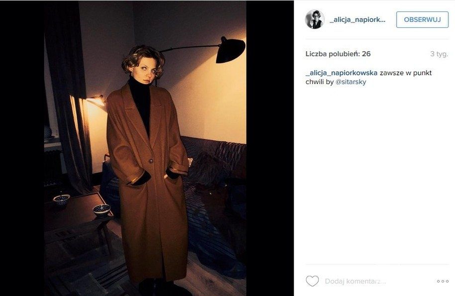 Alicja Napiórkowska (fot. Instagram)