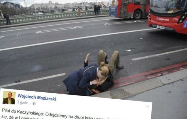 Dziennikarz żartuje po zamachu w Londynie. Internauci zażenowani