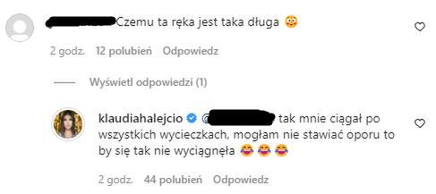 Klaudia Halejcio zareagowała na oskarżenia