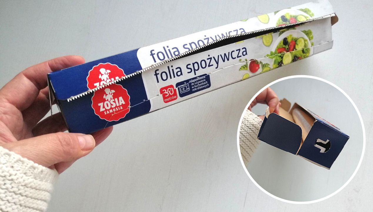 Opakowanie folii spożywczej ma aż dwie ukryte funkcje, o których mało kto wie!