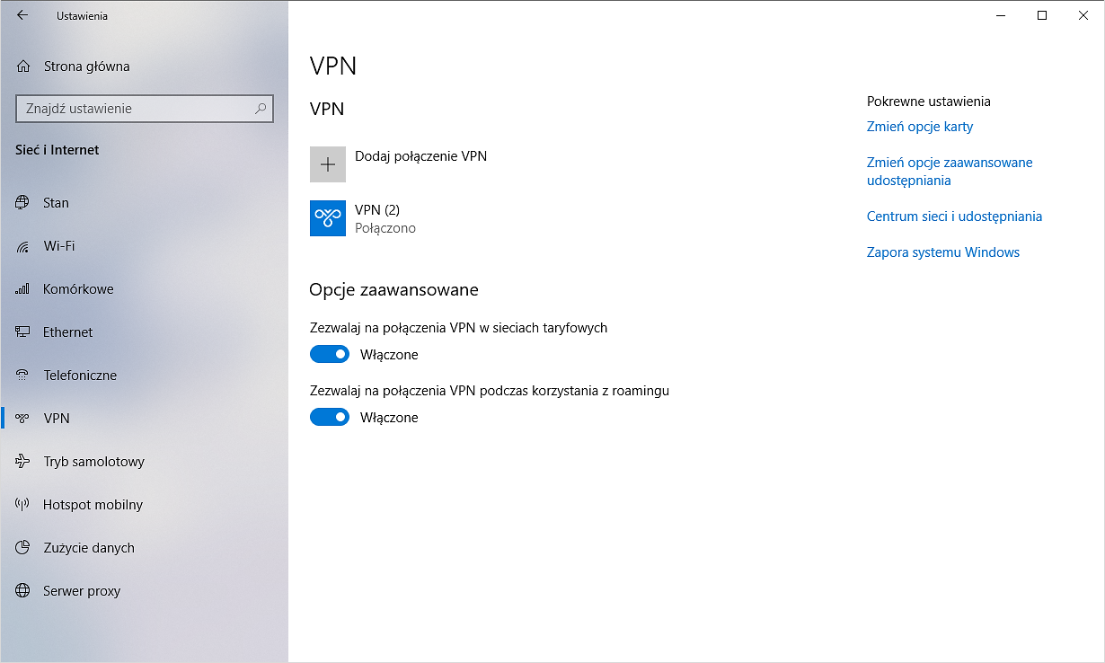 Większe bezpieczeństwo w Windows 10 – jeden ze sposobów to korzystanie z połączeń VPN.