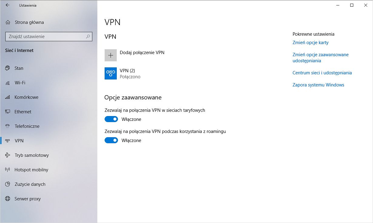 Większe bezpieczeństwo w Windows 10 – jeden ze sposobów to korzystanie z połączeń VPN.
