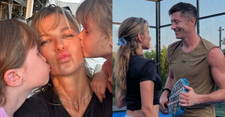 Anna Lewandowska posyła Robertowi czułe spojrzenia i publikuje nowy kadr z córkami. Do kogo bardziej podobne są Klara i Laura? (ZDJĘCIA)