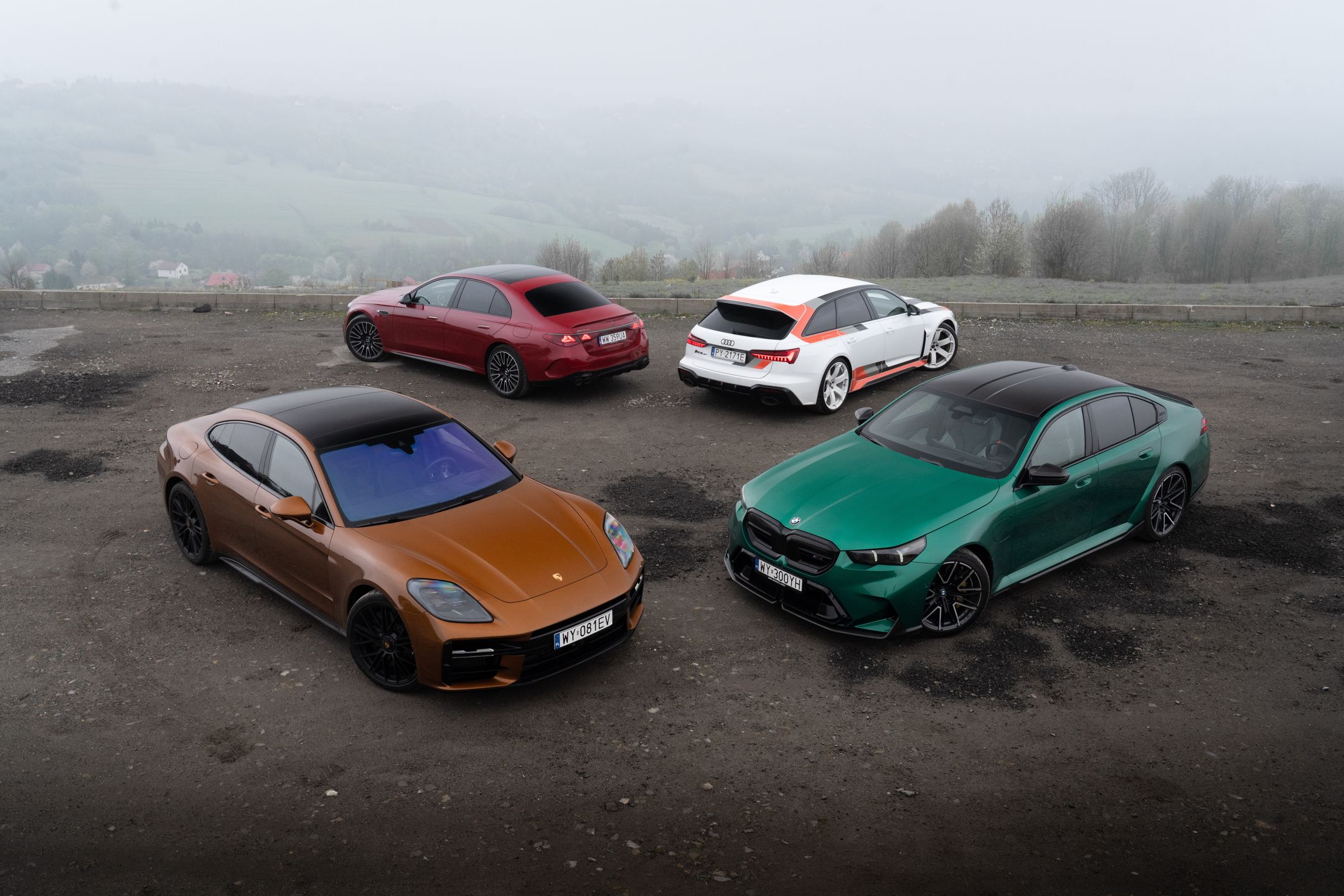 Audi RS 6 Avant GT, BMW M5, Mercedes-AMG E 53, Porsche Panamera