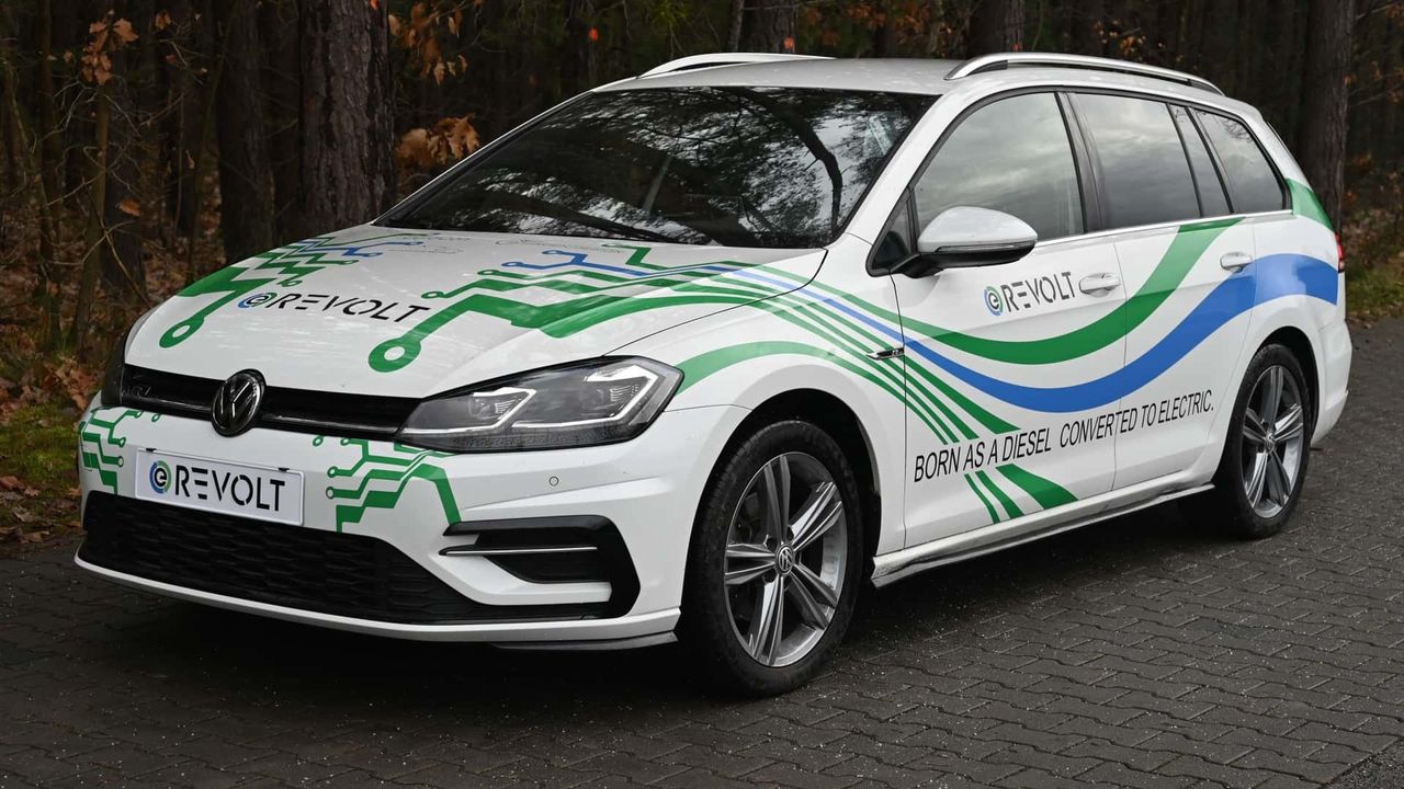 Volkswagen Golf TDI przerobiony na elektryka