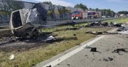 Tragiczny wypadek na trasie S8. Kierowca BMW zderzył się czołowo z ciężarówką. 22-latek spłonął w pojeździe