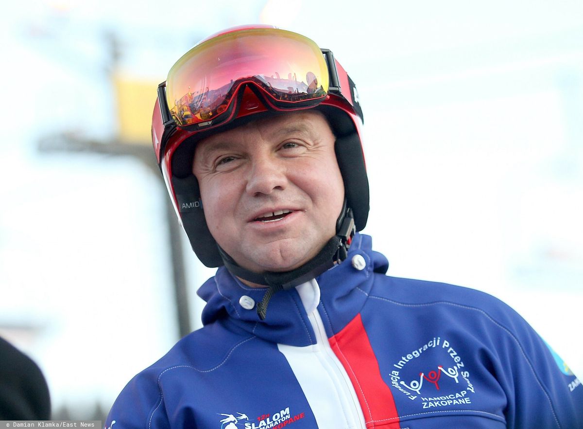 Prezydent Andrzej Duda w tym roku nie będzie szusował na  nartach