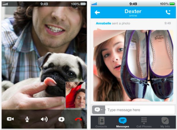Skype 4.1 dla iOS z możliwością przesyłania obrazków 1