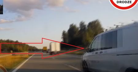 Uratowała go kamera. Kierowca mercedesa wypierał się winy