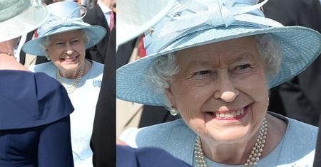 Królowa Elżbieta II bawi się na "garden party" i kibicuje w wyścigach konnych (ZDJĘCIA)