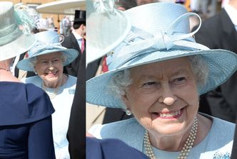 Królowa Elżbieta II bawi się na "garden party" i kibicuje w wyścigach konnych (ZDJĘCIA)