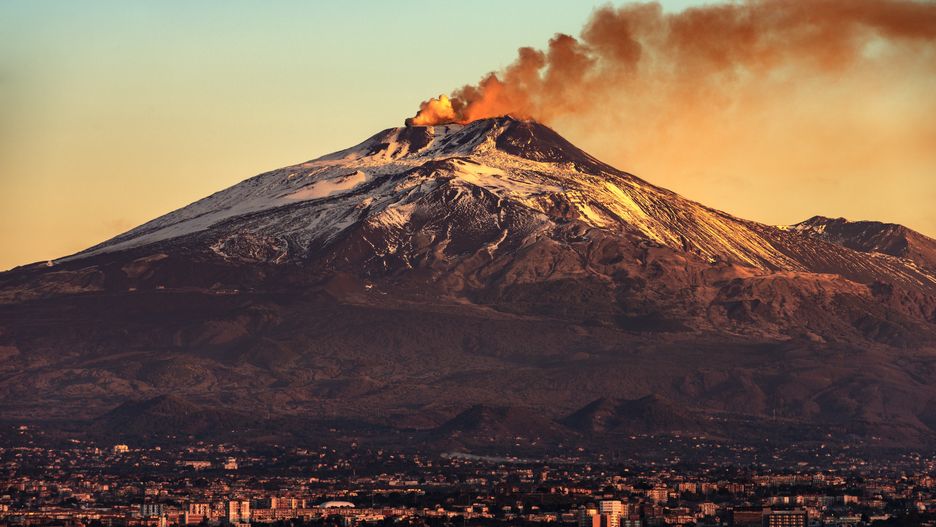 Wulkan Etna na Sycylii