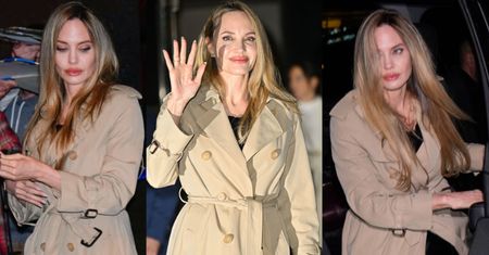 Angelina Jolie prezentuje bogaty wachlarz min przed pokazem filmu "Maria"