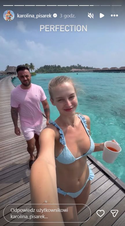 Pisarek spędza urlop z mężem