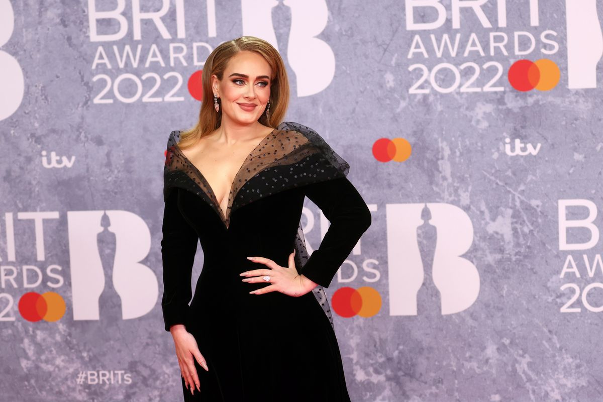 Adele podczas nagród BRIT w tym roku, zgarnęła trzy statuetki, EPA/PAP 
