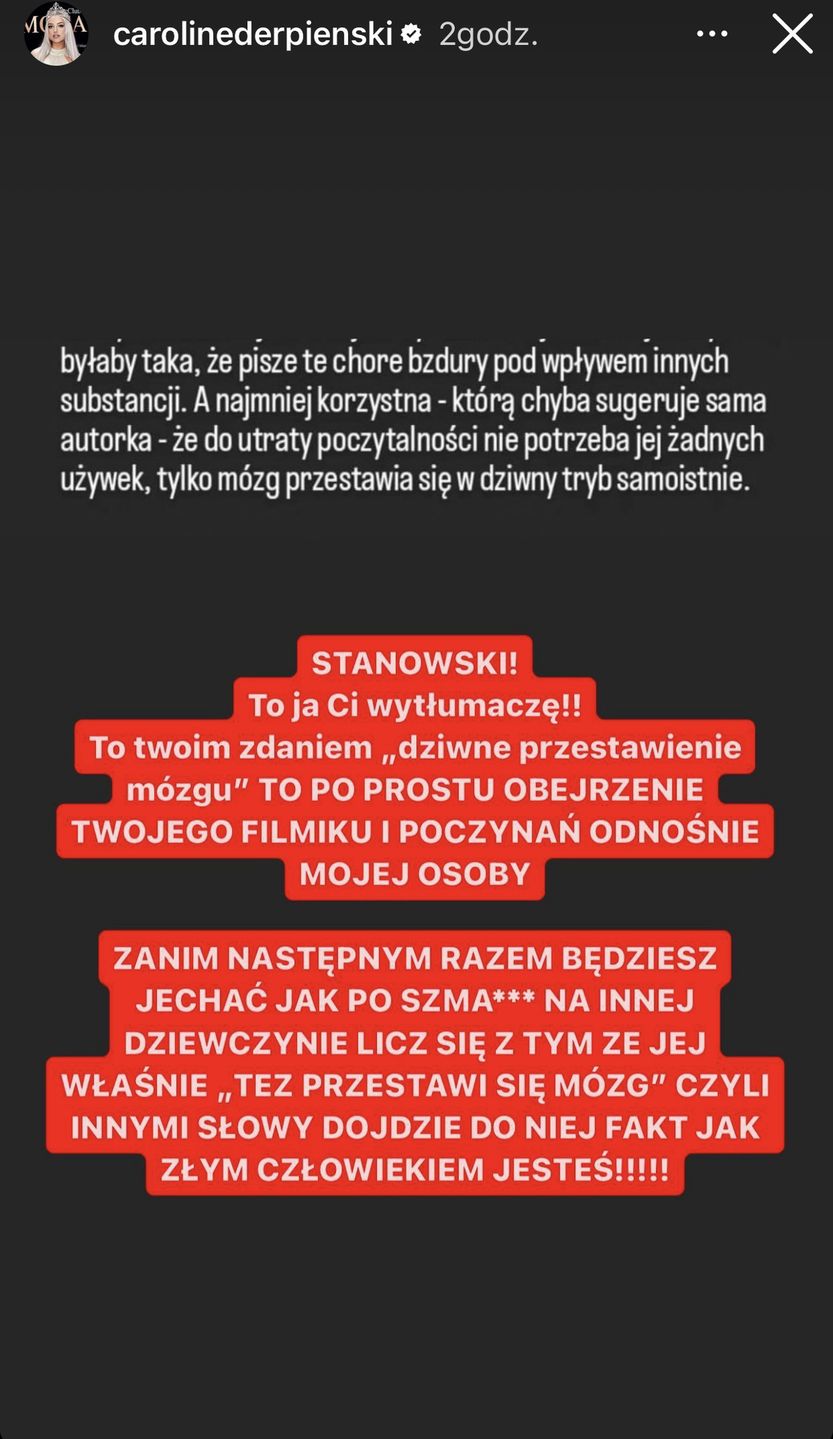  Derpienski odpowiada Stanowskiemu