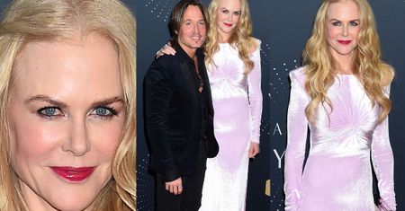 Złowieszcza twarz Nicole Kidman na imprezie country