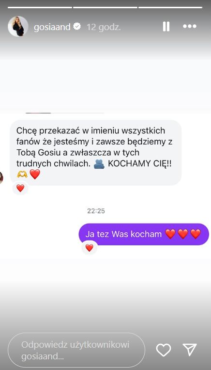 Gosia Andrzejewicz może liczyć na wsparcie swoich fanów
