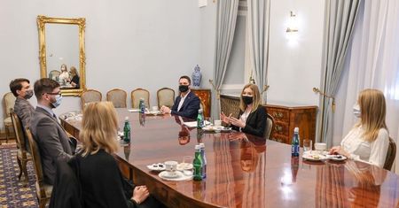 Kinga Duda w Pałacu Prezydenckim rozmawiała o problemach młodzieży