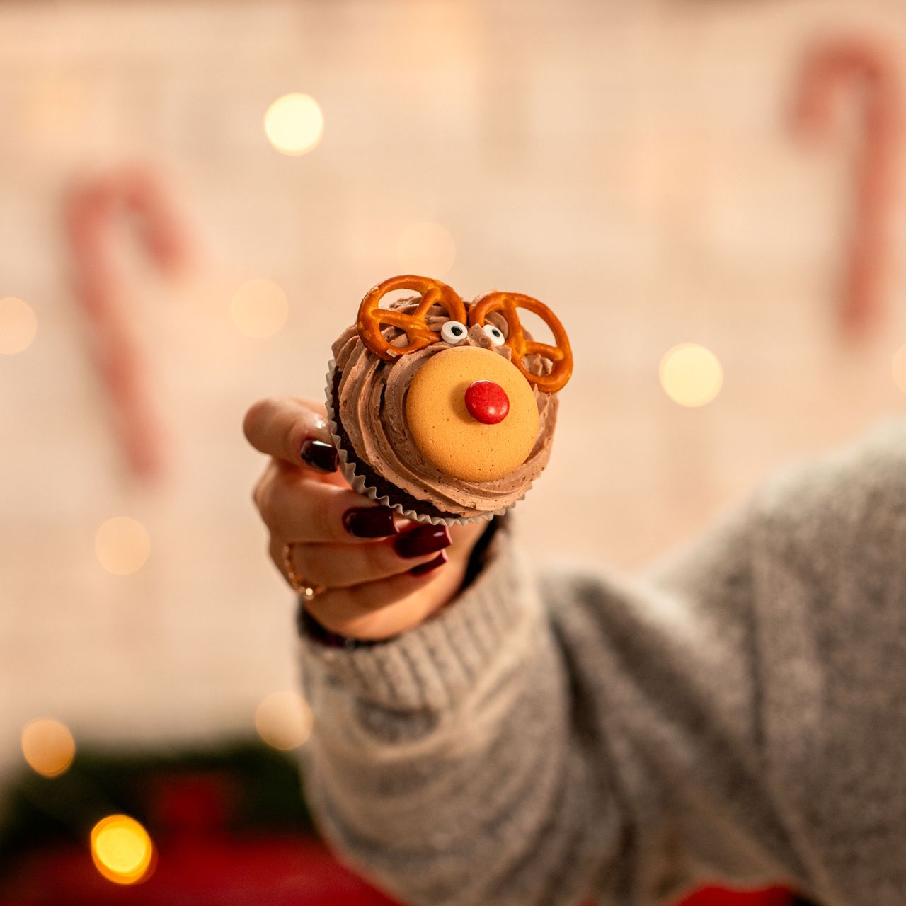 Reindeer cupcake