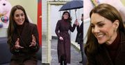 Wytworna księżna Kate odwiedza matki w więzieniu. Nie powstrzymała jej nawet ulewa