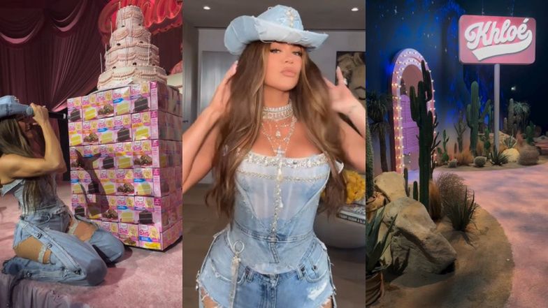 Khloe Kardashian świętowała 40. urodziny w klimacie country: pustynne dekoracje, okazały tort, PRYWATNY KONCERT Snoop Dogga (ZDJĘCIA)