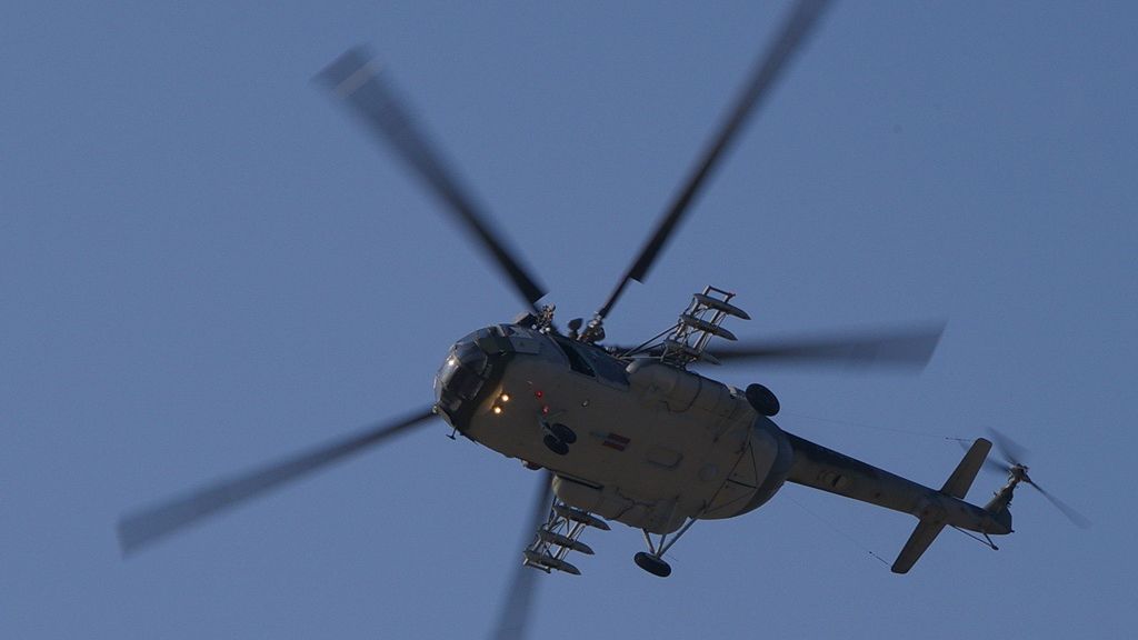 Śmigłowce Mi-17 mogą także przenosić uzbrojenie na doczepianych pylonach