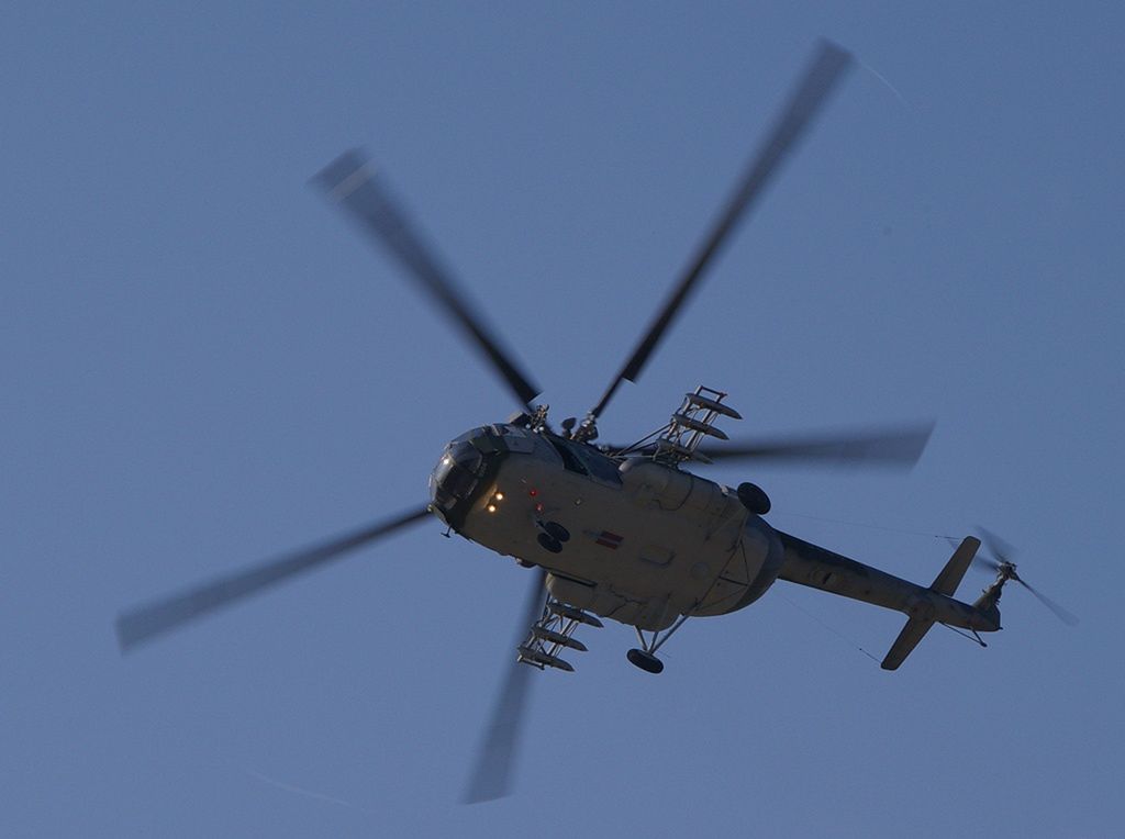 Śmigłowce Mi-17 mogą także przenosić uzbrojenie na doczepianych pylonach