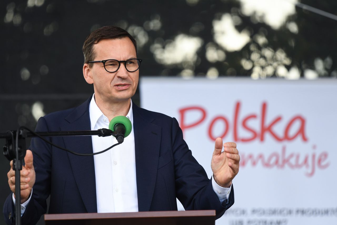 Premier Mateusz Morawiecki na spotkaniu z mieszkańcami Rypina.