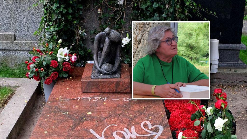 Grób Kory i prof. Magdalena Środa