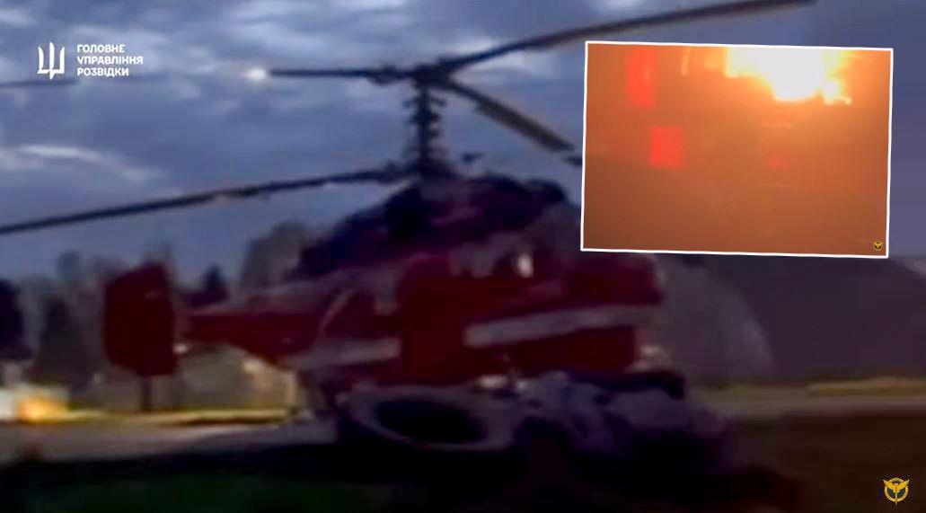 Ukrainian intelligence strikes at the heart of Moscow destroys Russian helicopter