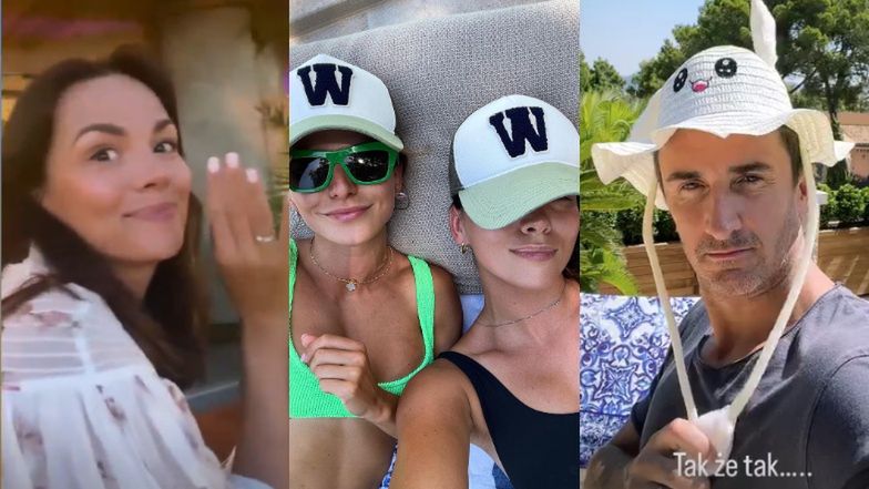 Paulina Krupińska i Sebastian Karpiel-Bułecka RAZEM biesiadują na ogrodzie u Lewandowskich (ZDJĘCIA)