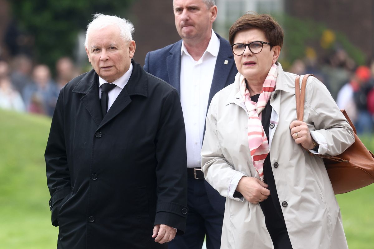 Jarosław Kaczyński i Beata Szydło