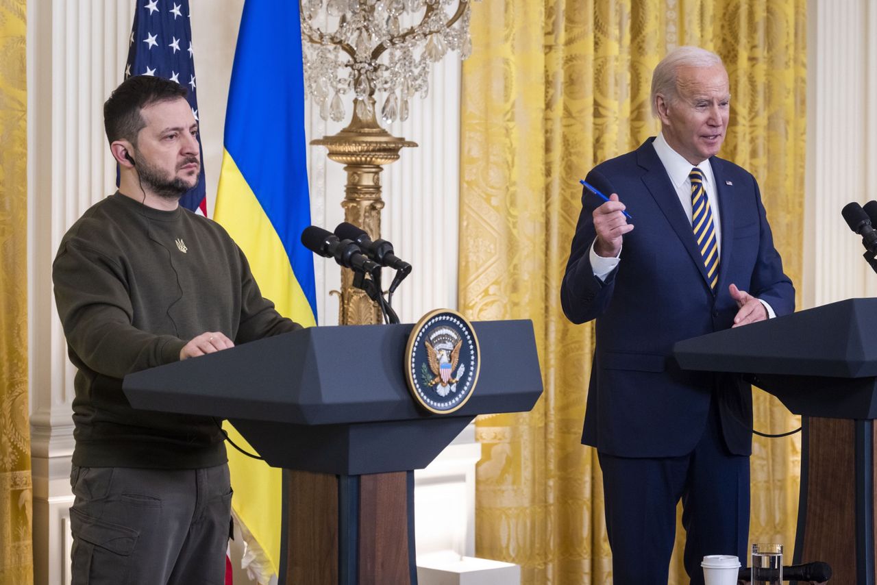 Śmiech na konferencji Biden-Zełenski. Padło ważne pytanie