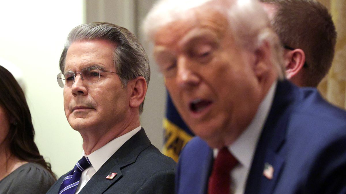 WASHINGTON, DC - DECEMBER 08: U.S. Treasury Secretary Scott Bessent attends a roundtable discussion with farmers hosted by President Donald Trump in the Cabinet Room of the White House on December 08, 2025 in Washington, DC. President Trump is expected to announce a $12 billion farm aid package, which includes one-time payments to those affected by the administration’s trade policies. (Photo by Alex Wong/Getty Images)