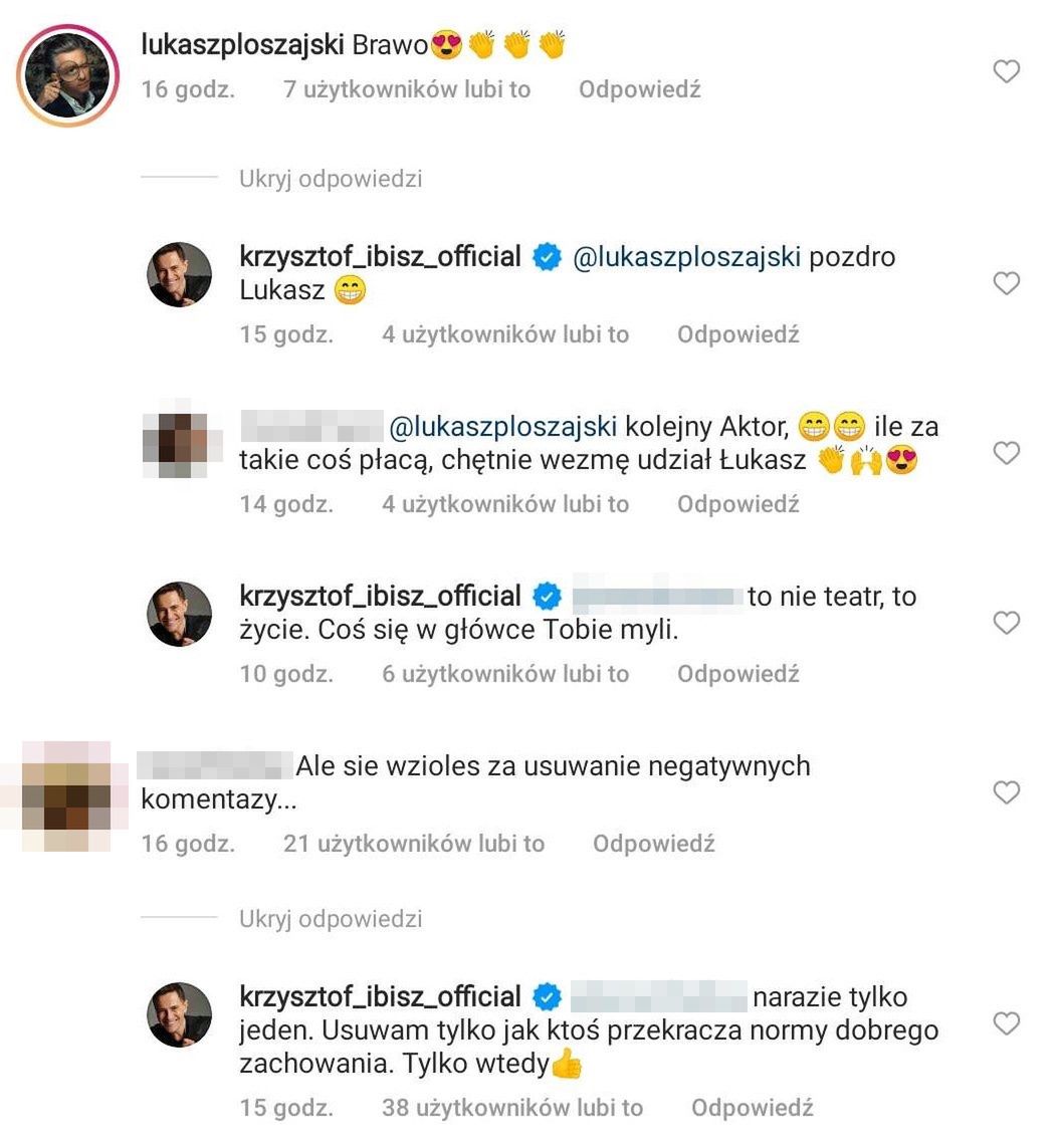 Komentarze pod postem Krzysztofa Ibisza o szczepieniu